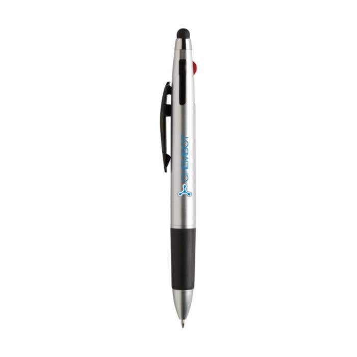 Stylus pen Triple Touch | 3-in-1 | Touchscreen tip | Metallic