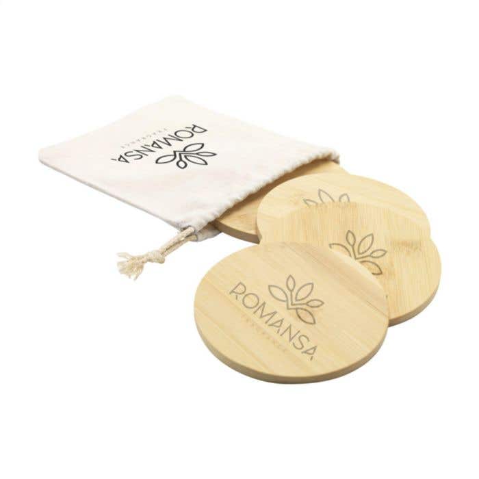Onderzetters | Bamboe | Set van 4 stuks | 10 cm