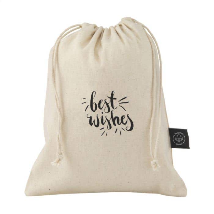 Cadeauzakje | 100% gerecycleerd katoen en polyester | 500 ml | Ecru