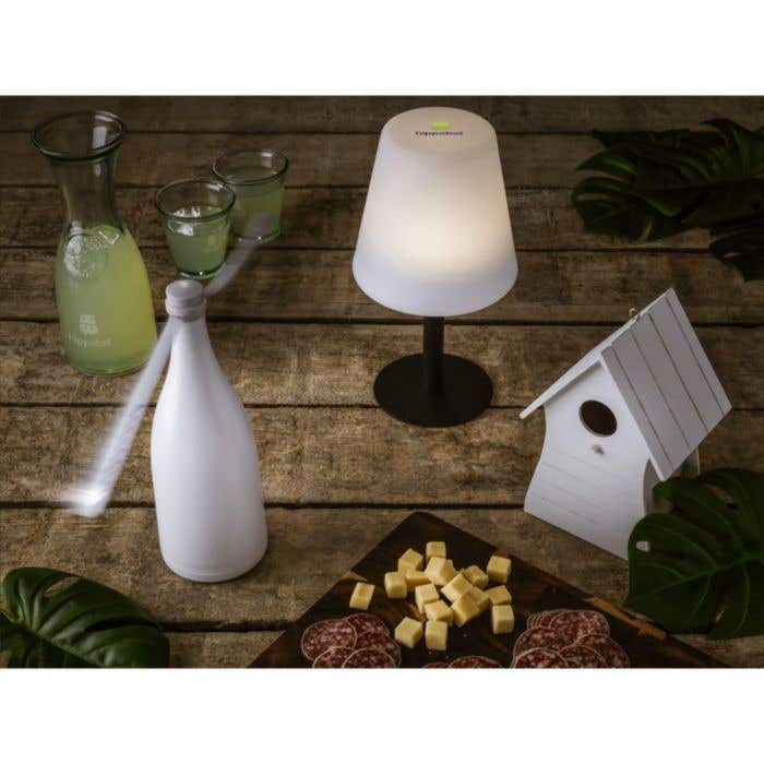 Gusta lanterne tempête | Verre et plastique | 21 cm | Bougie incluse