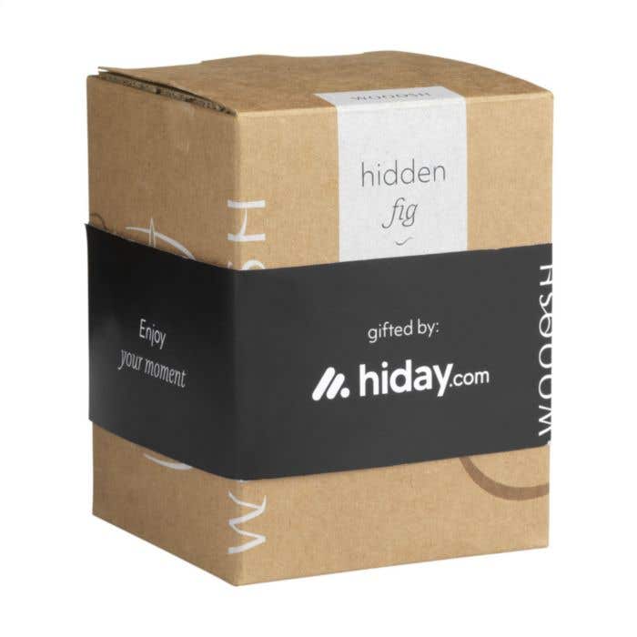 Geurkaars Wooosh | Vijgengeur | 32 uur | Kurken deksel