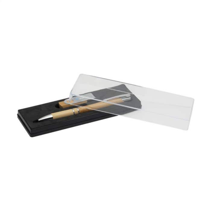 Geschenkset | Bamboe | Balpen en USB stick 8 GB