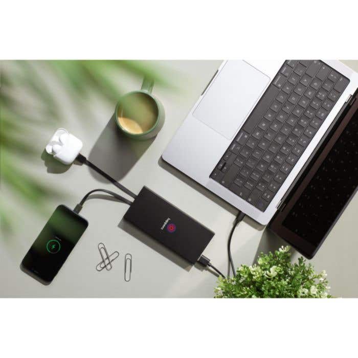 Powerbank | Aluminium recyclé | 10.000 mAh | Lightning et USB-C