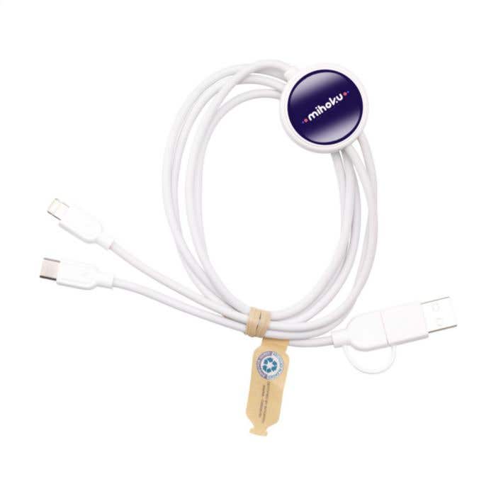 Câble de recharge | Recyclé | 120 cm | Type-C et Lightning