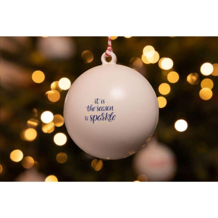 Boule de Noël | 8 cm | Finition scintillante