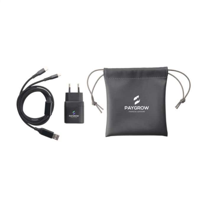 Set de charge Juice | 2 ports Type-C | Avec pochette
