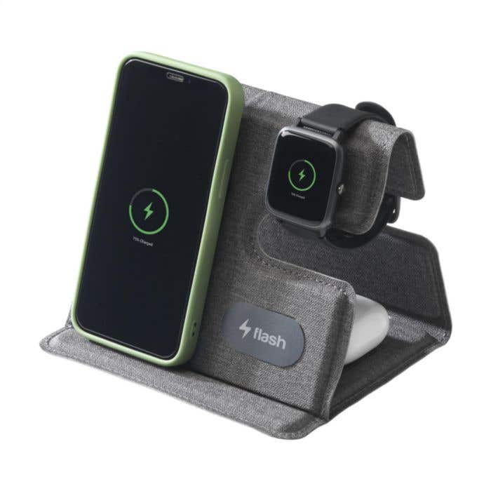Chargeur sans fil 3-en-1 | Recyclé | 15W