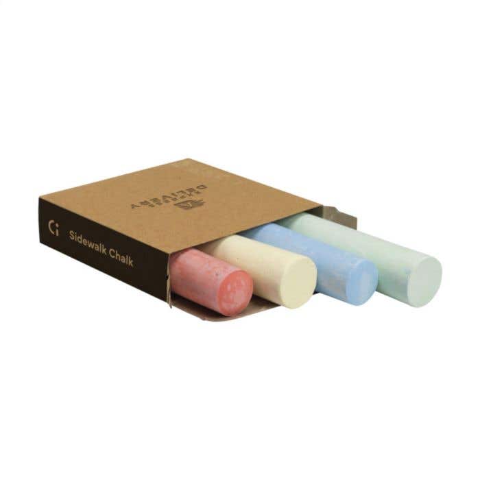 Stoepkrijt | 4 stuks | Pastelkleuren