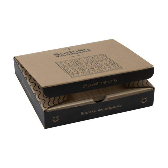 Sudokubord | Dennenhout | 81 pionnen | Met opbergvak