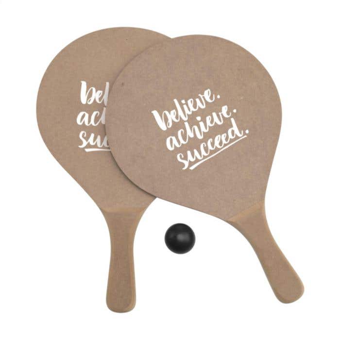 Strandspel | MDF | 2 rackets en bal | Met opbergnet