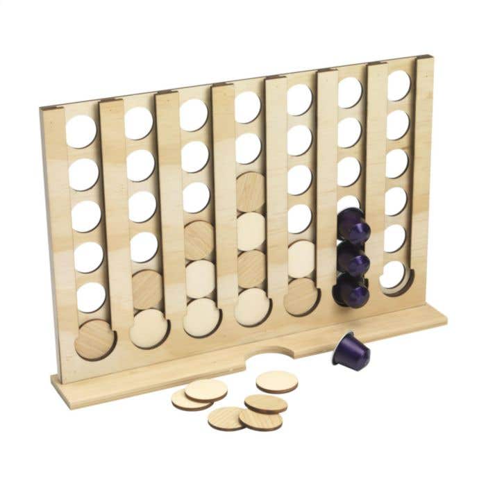 Tiroir à capsules de café Rackpack | Bambou FSC® | Avec jeu de puissance quatre