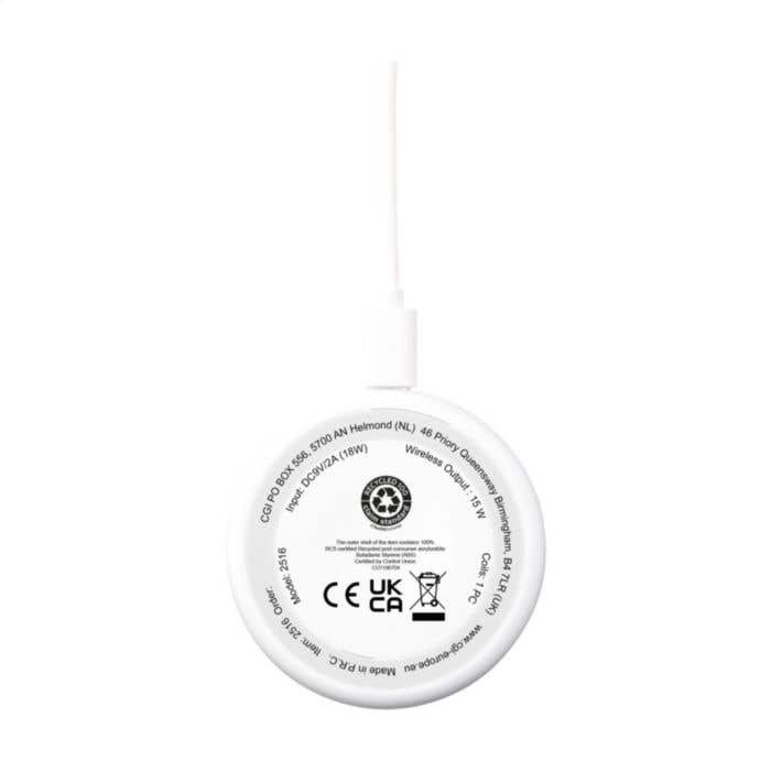 Draadloze oplader | Magnetisch | Gerecycled | 15W | 3-in-1