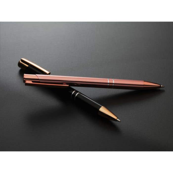 Balpen | Gerecycled aluminium | Roségouden afwerking
