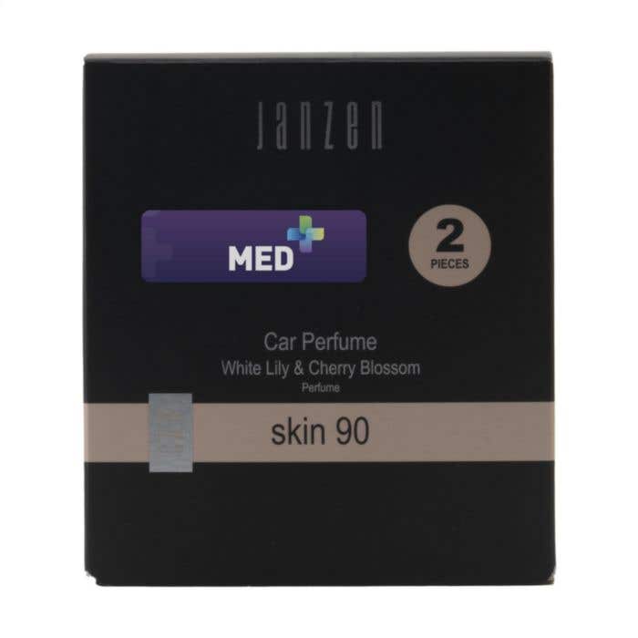 JANZEN Désodorisant voiture | Parfum: Skin 90 | Lot de 2