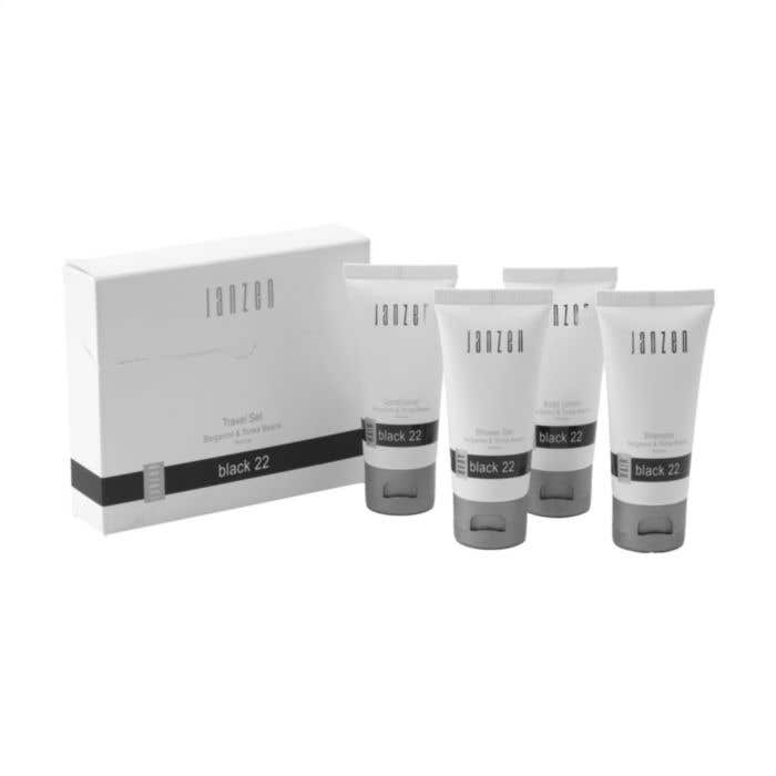 JANZEN Travel Set Black 22 | 4 x 40 ml | Produits de soins