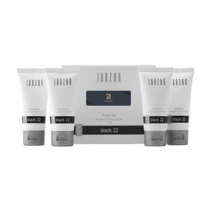 JANZEN Travel Set Black 22 | 4 x 40 ml | Verzorgingsproducten