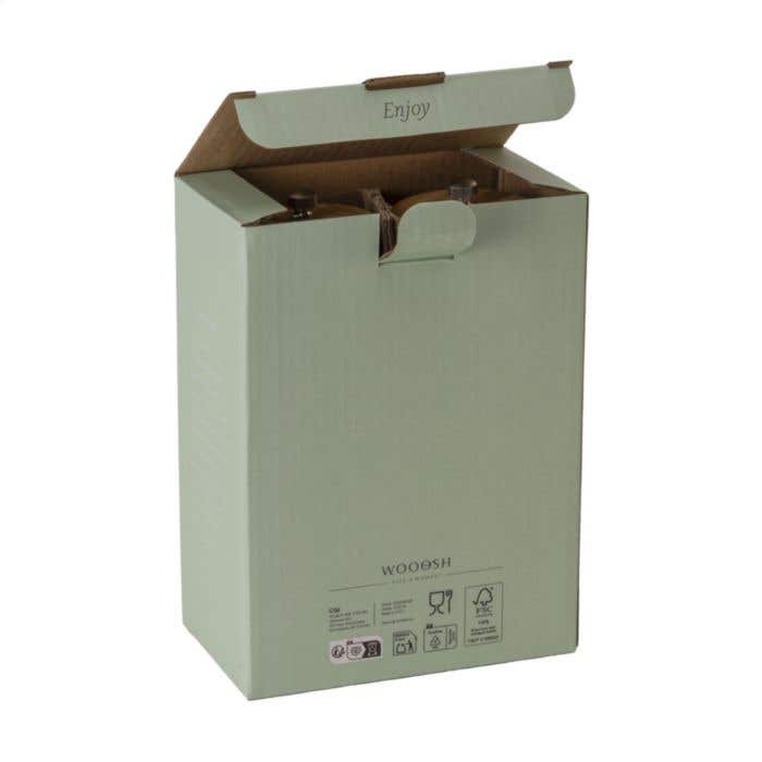 Peper-en-zoutstel Wooosh | FSC® Bamboe | Keramisch maalwerk