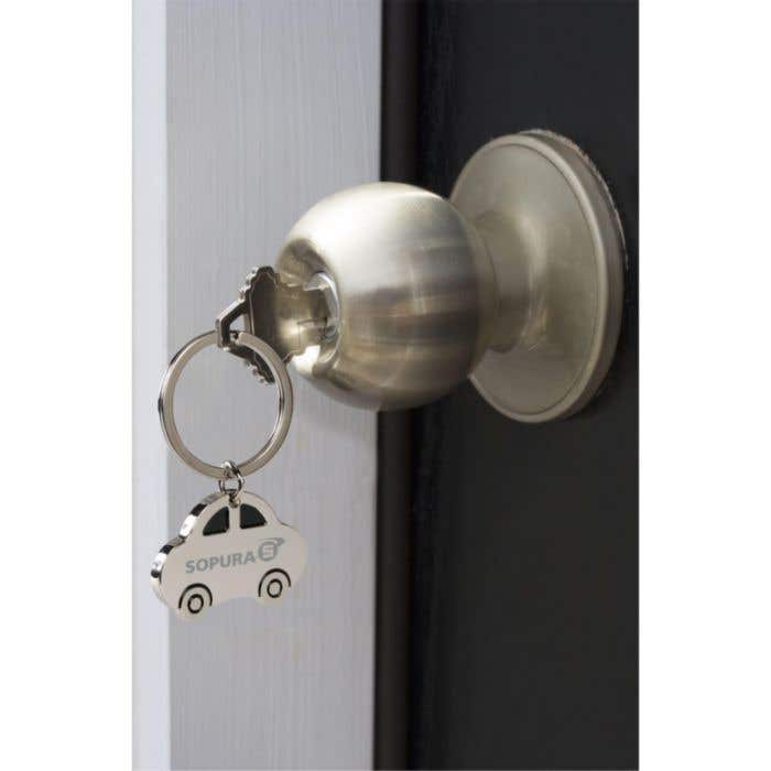 Sleutelhanger Auto | Metaal | Stevige sleutelring