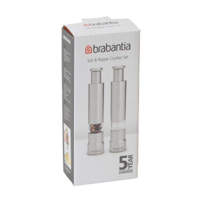 Brabantia | Set moulins à sel et poivre | Acier inoxydable recyclé