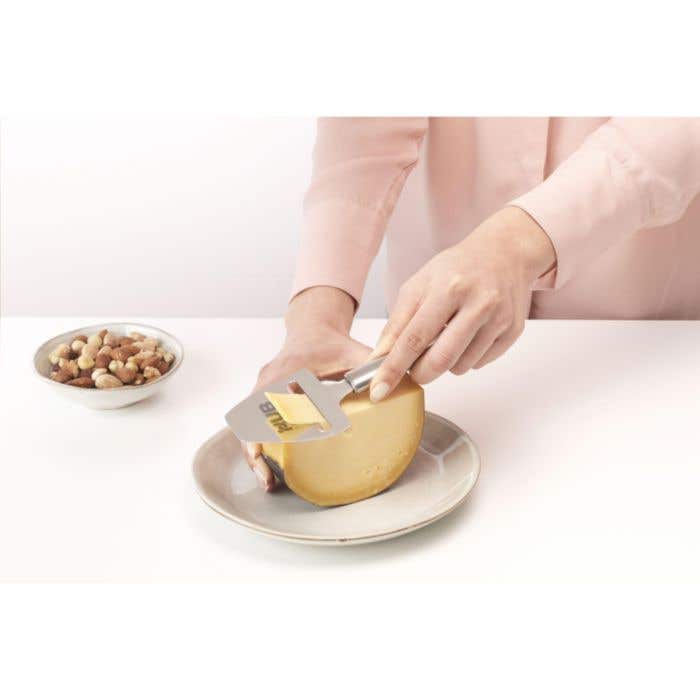 Brabantia Couteau à fromage | Acier inoxydable recyclé | Poli par ultrasons