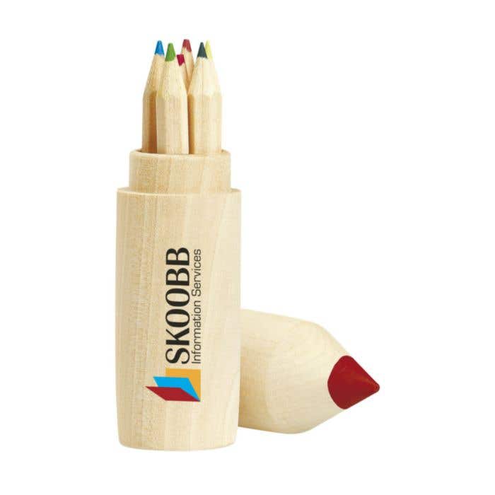 Kleurpotloden ColourWoody | Hout | Set van 6 stuks