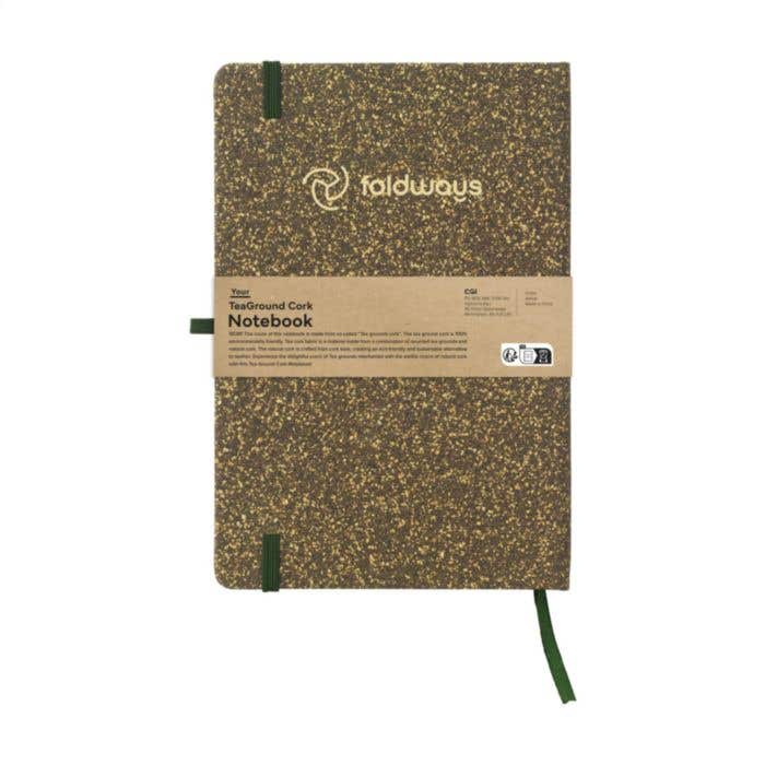 Carnet de notes | Recyclé | A5 | Feuilles de thé et liège