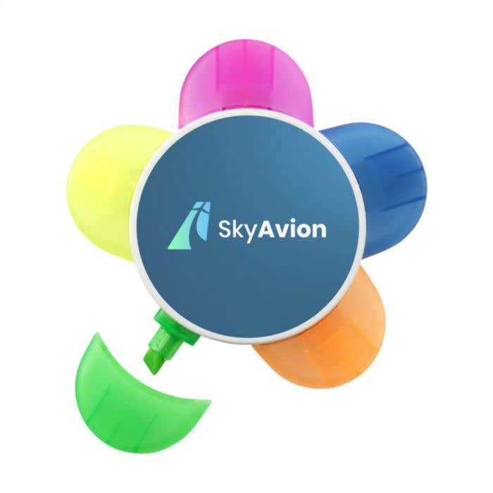 Markeerstift | Gerecycled | 5 kleuren