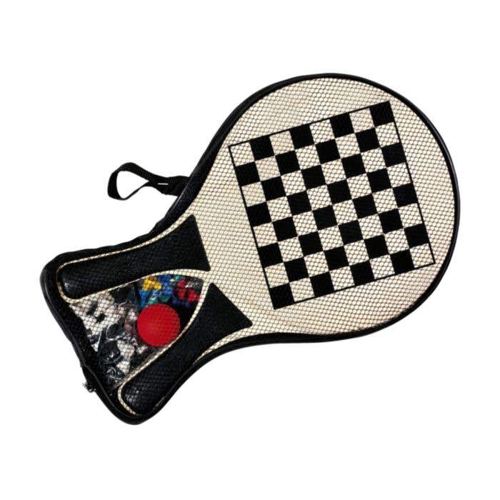 Beachgames spel | Hout | 2 rackets met bordspel
