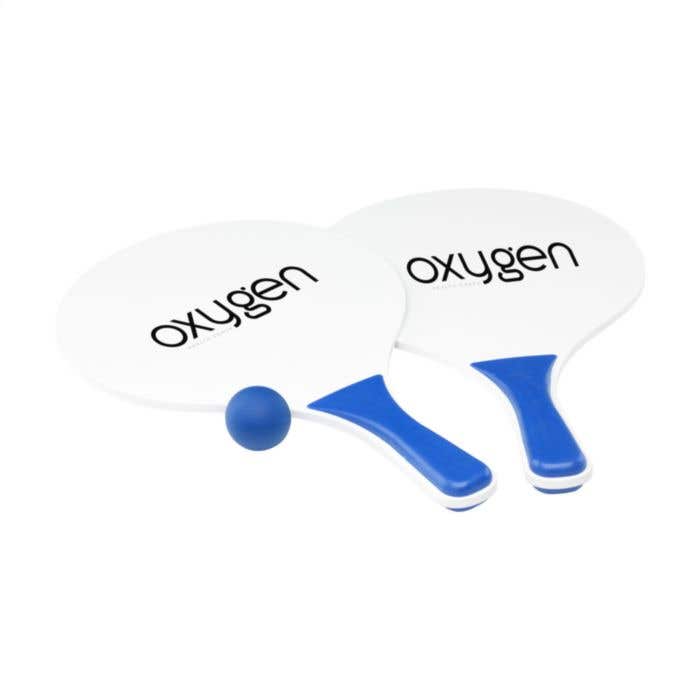 Set de beach tennis | MDF | 2 raquettes et balle | Filet mesh