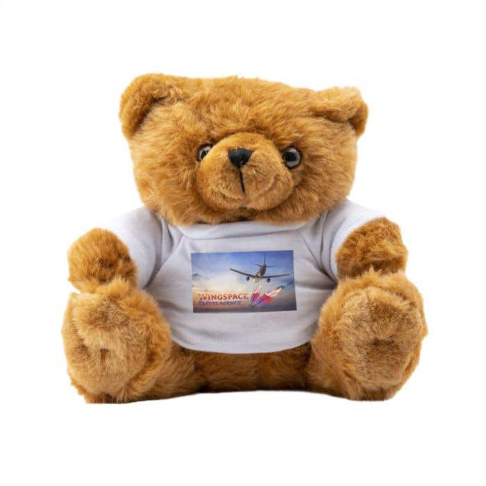Ours en peluche | Avec T-shirt blanc