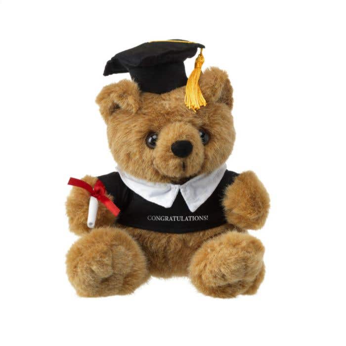Ours en peluche | Cadeau de diplôme | Avec toge et diplôme