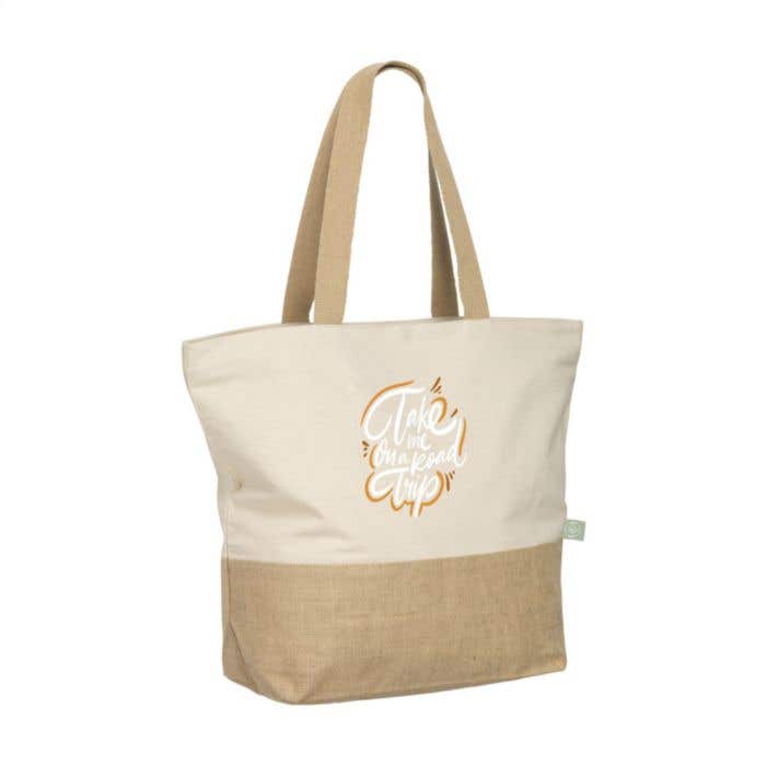 Strandtas Cancun | Jute en katoen | 30 l