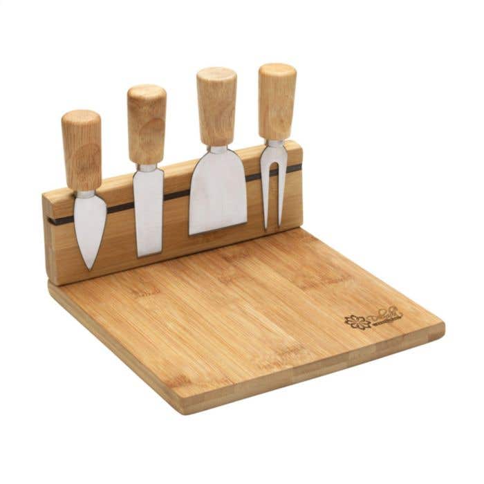 Kaasplank | FSC® bamboe | 3 messen + prikker
