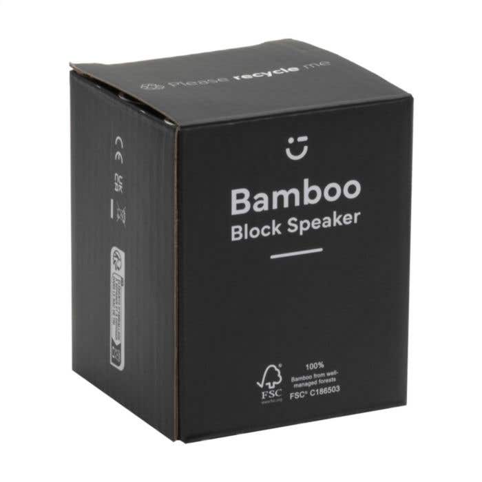Enceinte Bluetooth | Bambou | Chargeur sans fil 5W | 3W