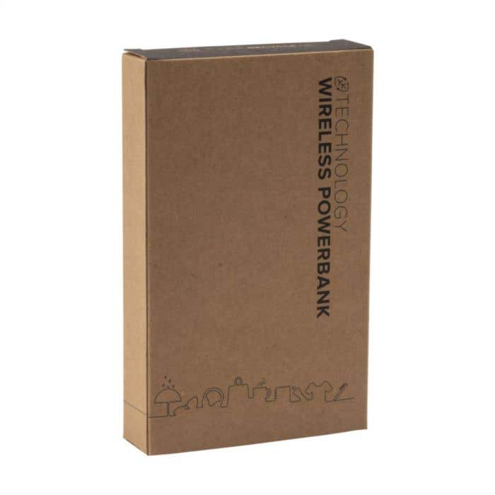 Powerbank | Bamboe | 8000 mAh | Draadloos opladen