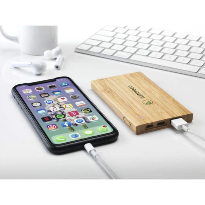Powerbank | Bamboe | 4000 mAh
