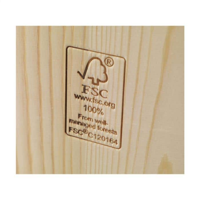 Wijnkist | FSC® Hout & Bamboe | Met tapasplank