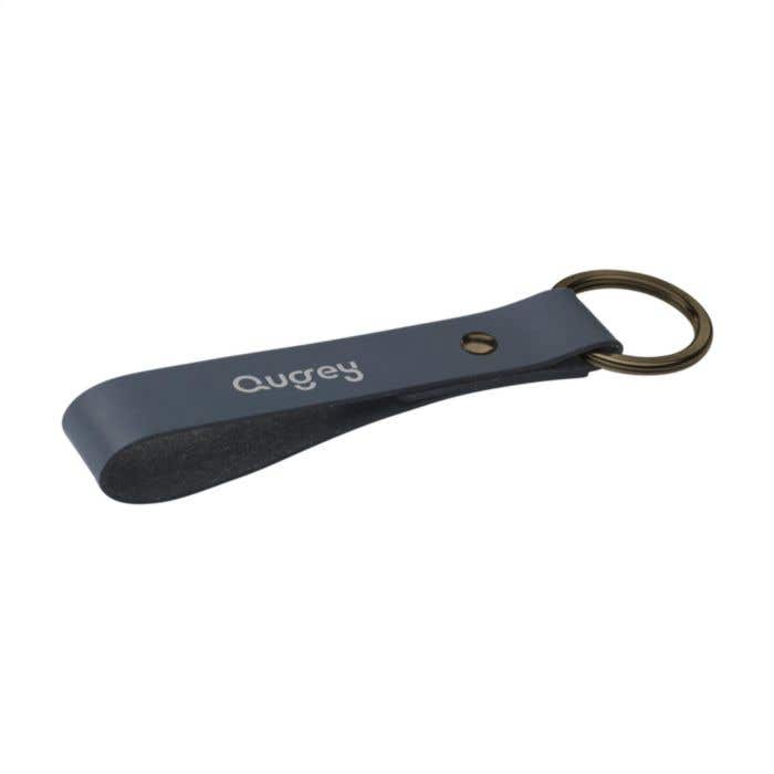 Porte-clés | Cuir recyclé | Anneau métallique