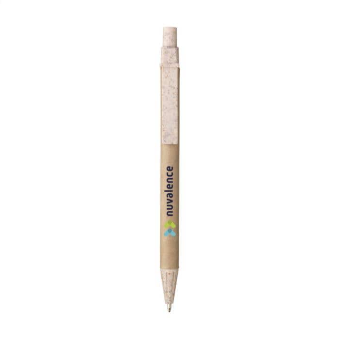 Balpen | Gerecycled papier en tarwestro