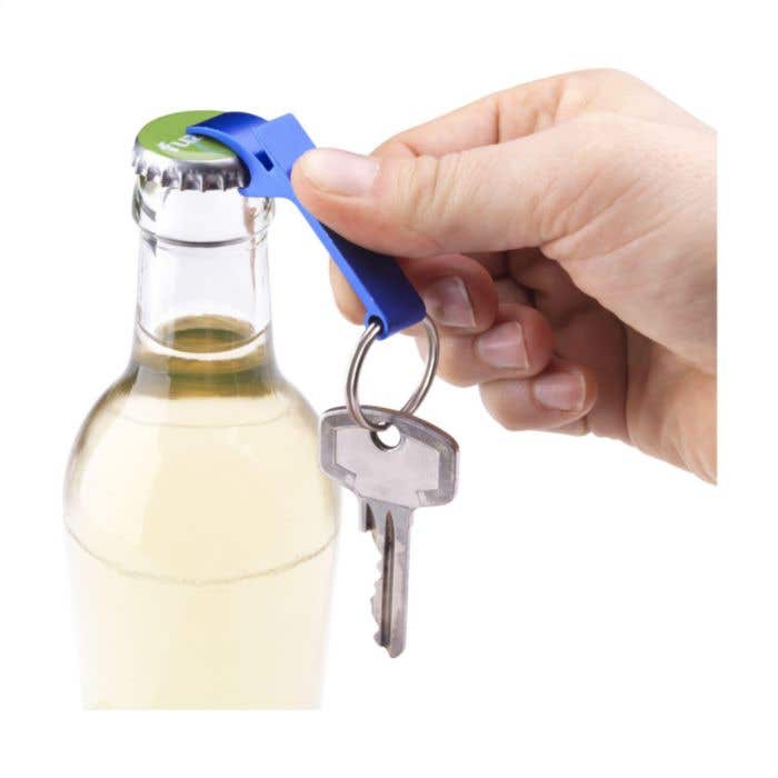 Sleutelhanger met opener | Gerecycled aluminium