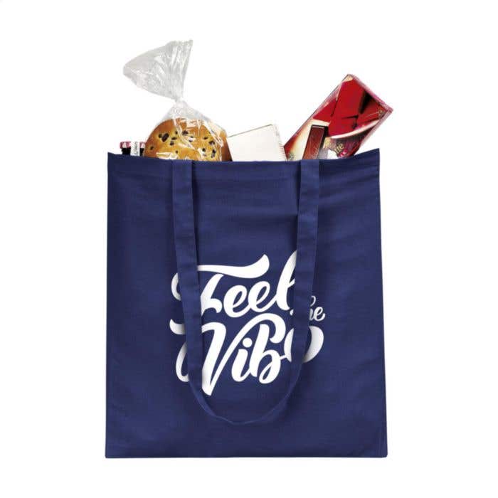 Katoenen tas | 120 g/m² | 8 l | Lange hengsels