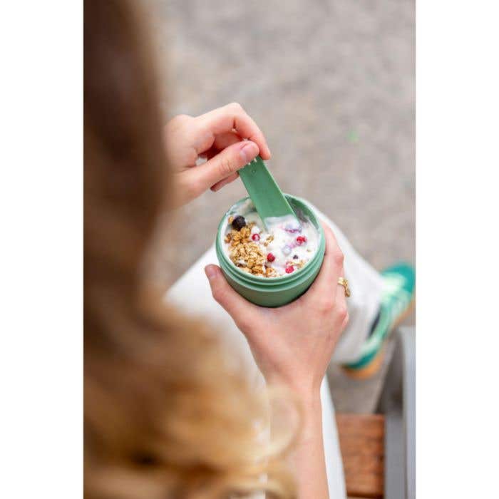Amuse foodjar Tylla | 2 compartimenten | 600 ml | Vork-lepel combi