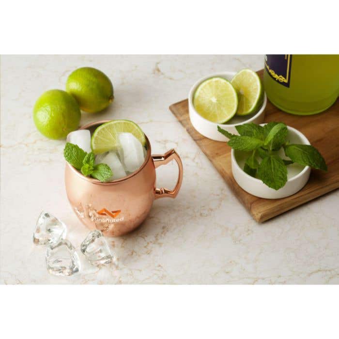 Cocktailbeker | Gerecycled RVS | 400 ml | Koperkleurig