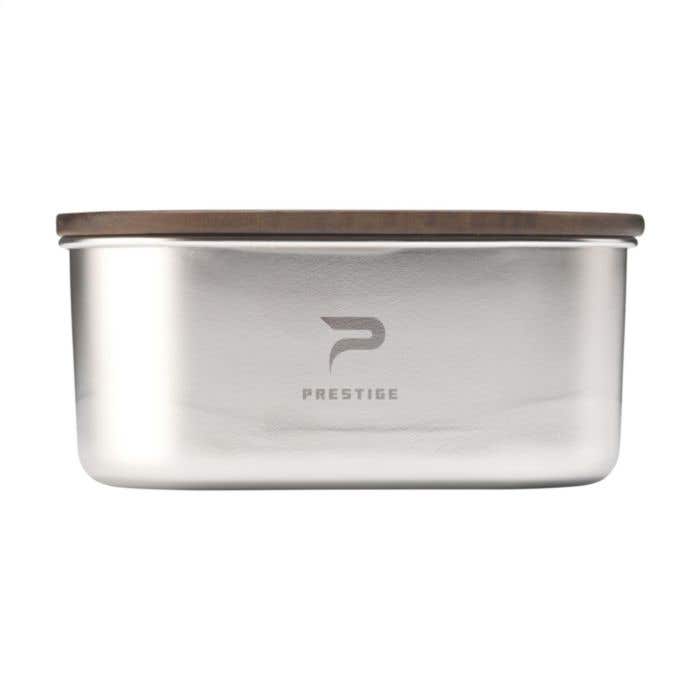Lunchbox | Gerecycled RVS | 1700 ml | Acaciahout deksel