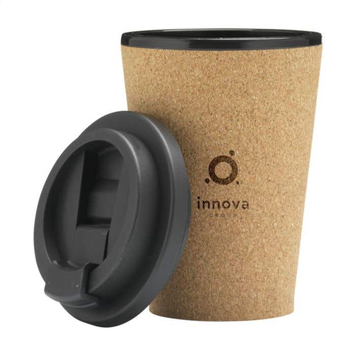 Koffiebeker | Kurk en PLA | 350 ml | Dubbele wand