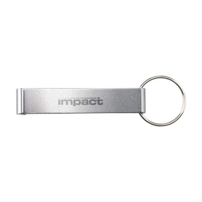 Sleutelhanger | Gerecycled aluminium | Opener en telefoonstandaard