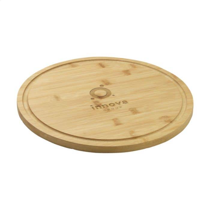 Snijplank | FSC® bamboe | Pizza-inkepingen
