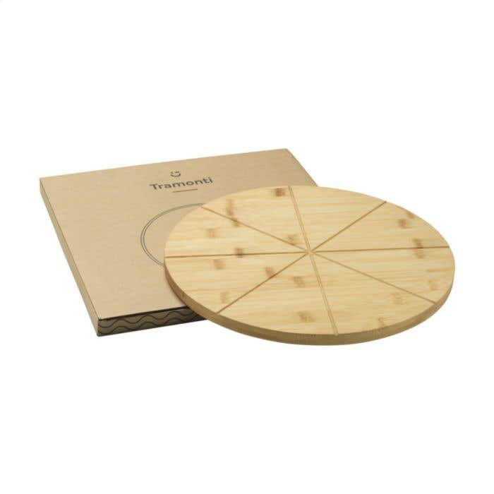 Snijplank | FSC® bamboe | Pizza-inkepingen