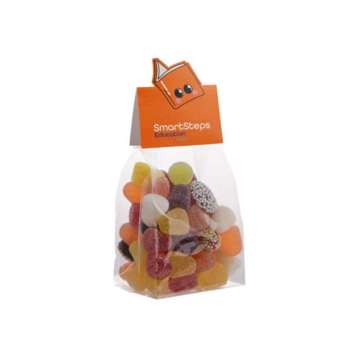 Sachet avec en-tête personnalisée 150 g de bonbons