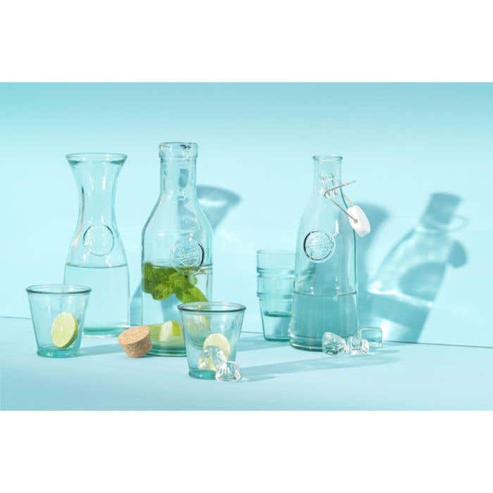 Bouteille d'eau | Verre recyclé | 1200 ml | Bouchon en liège